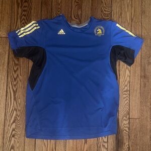 Adidas Blue and Yellow Short Sleeve Tee